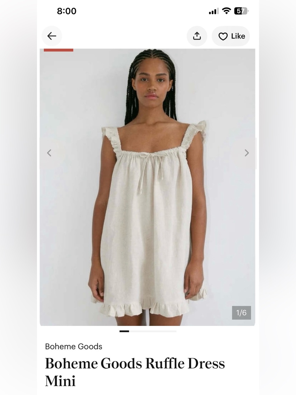 Boheme the ruffle dress mini